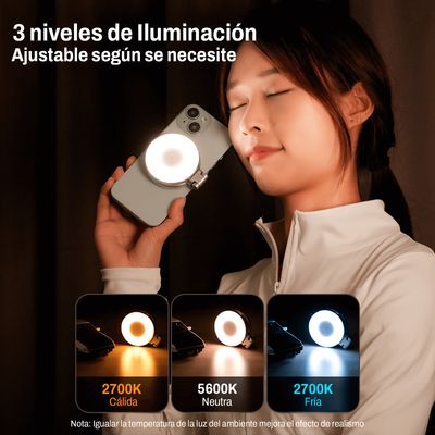 Imagen 2 del producto Aro de Luz Magnético MagSafe con 3 Modos Ajustable -