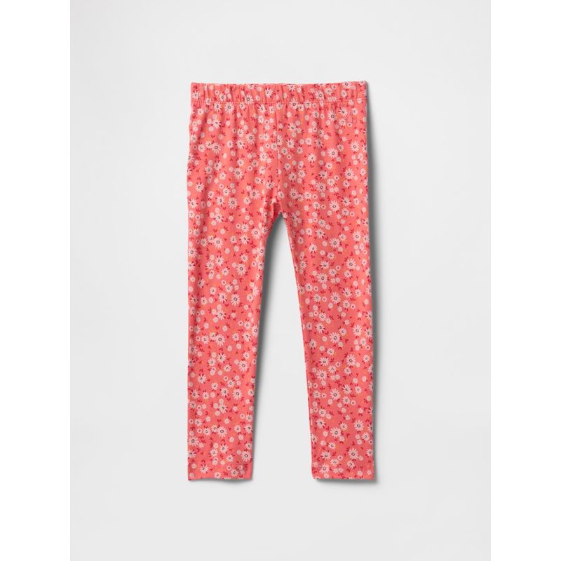 GAP - Calzas Toddler Niña Print Naranjo Gap