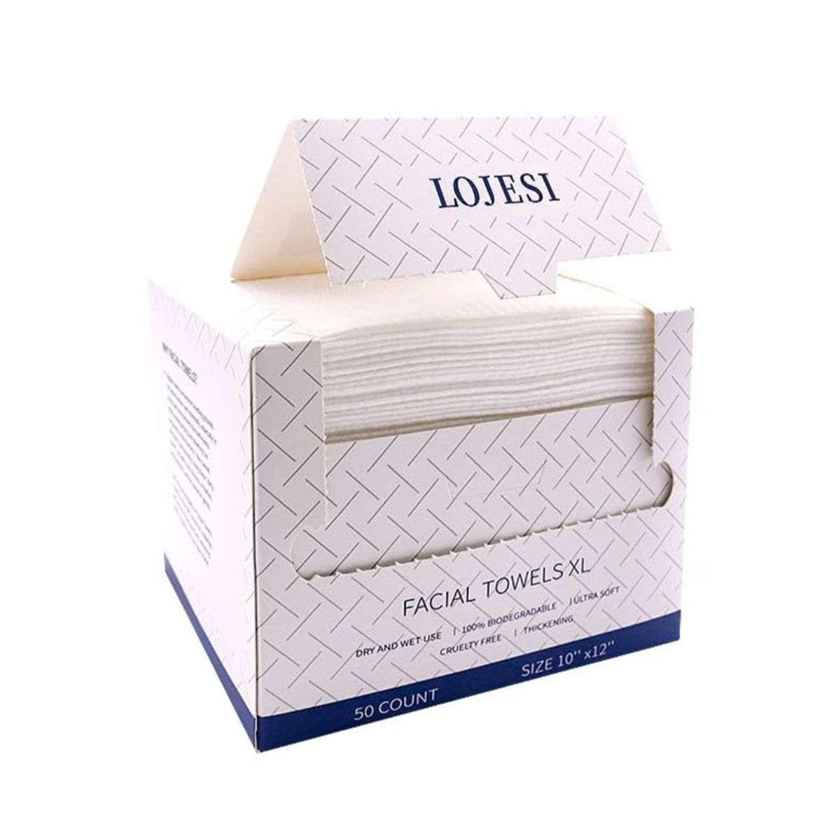 WAKESHOME - Toalla Facial Biodegradable 100% orgánica y libre de crueldad