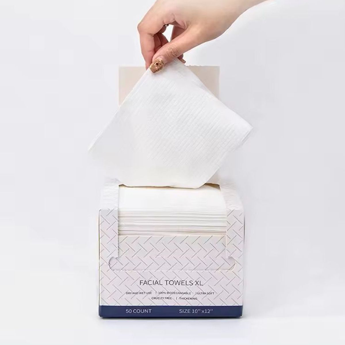 WAKESHOME - Toalla Facial Biodegradable 100% orgánica y libre de crueldad