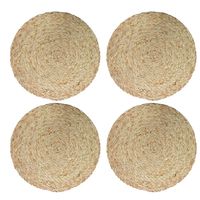Juego de 4 Individuales De Yute Redondos de 30cm