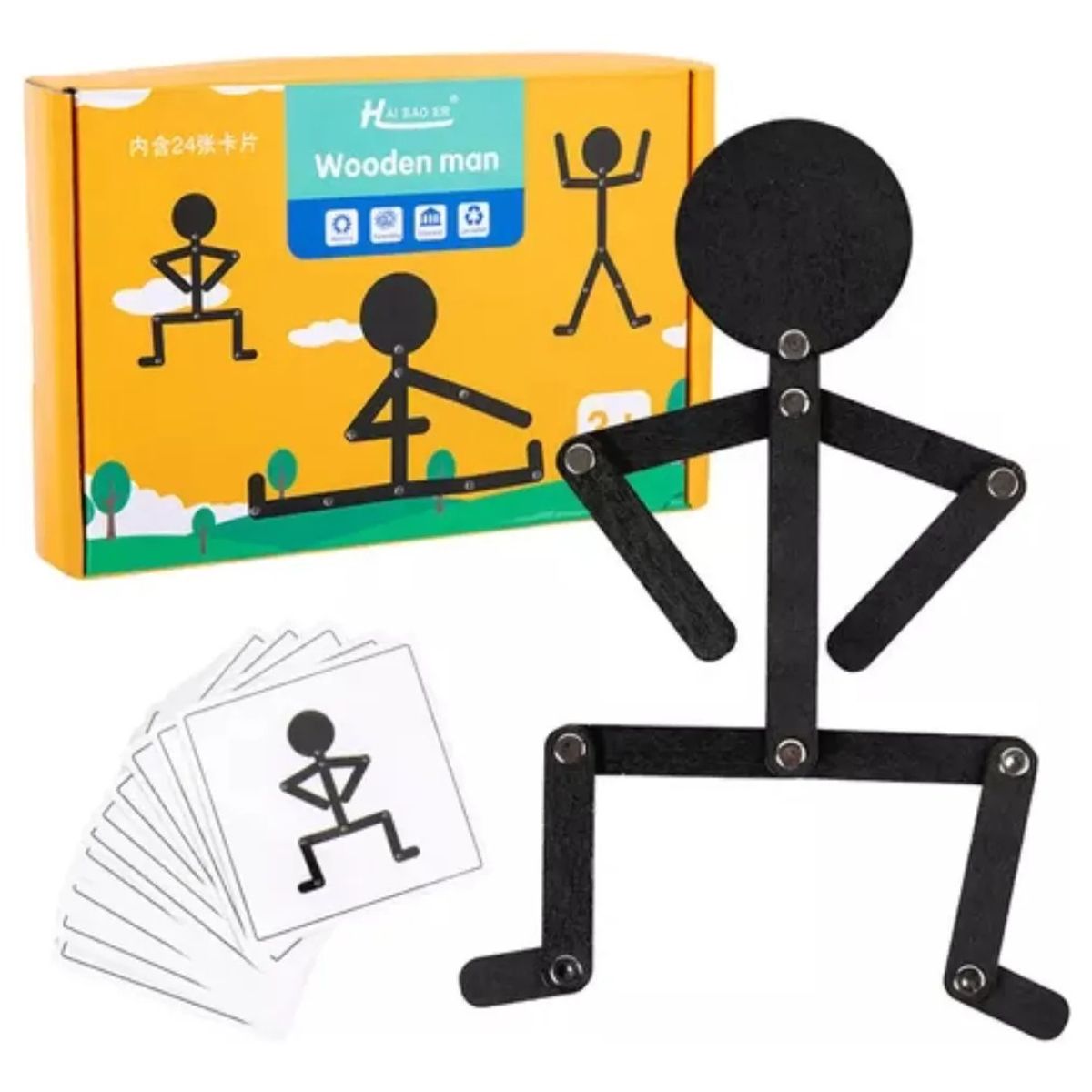 GENERICO - Rompecabezas De Habilidades Motoras Postura Figuras