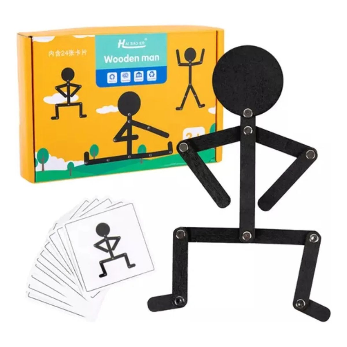 GENERICO - Rompecabezas De Habilidades Motoras Postura Figuras