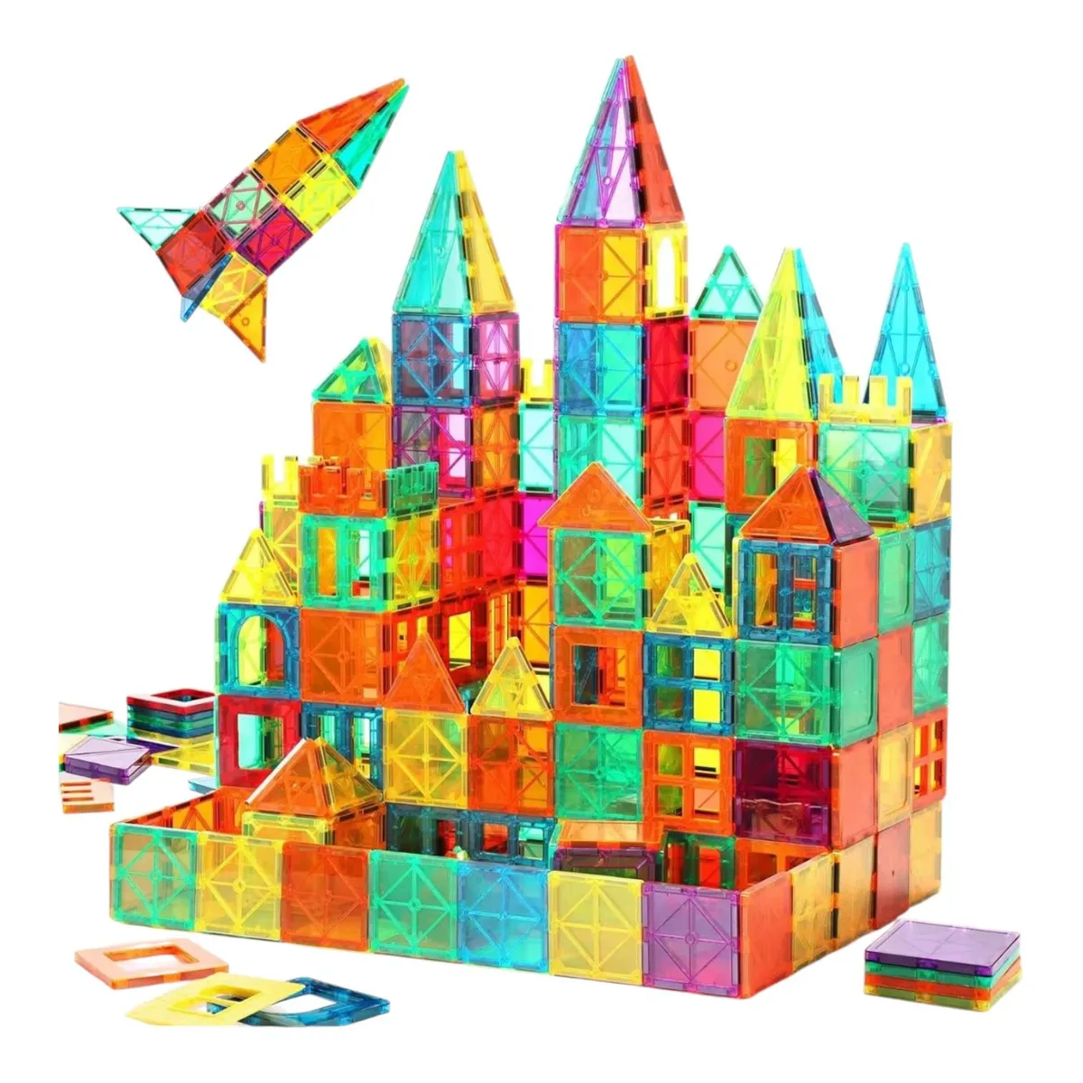 GENERICO - Set de Construcción Bloques Magnéticos 60 Piezas