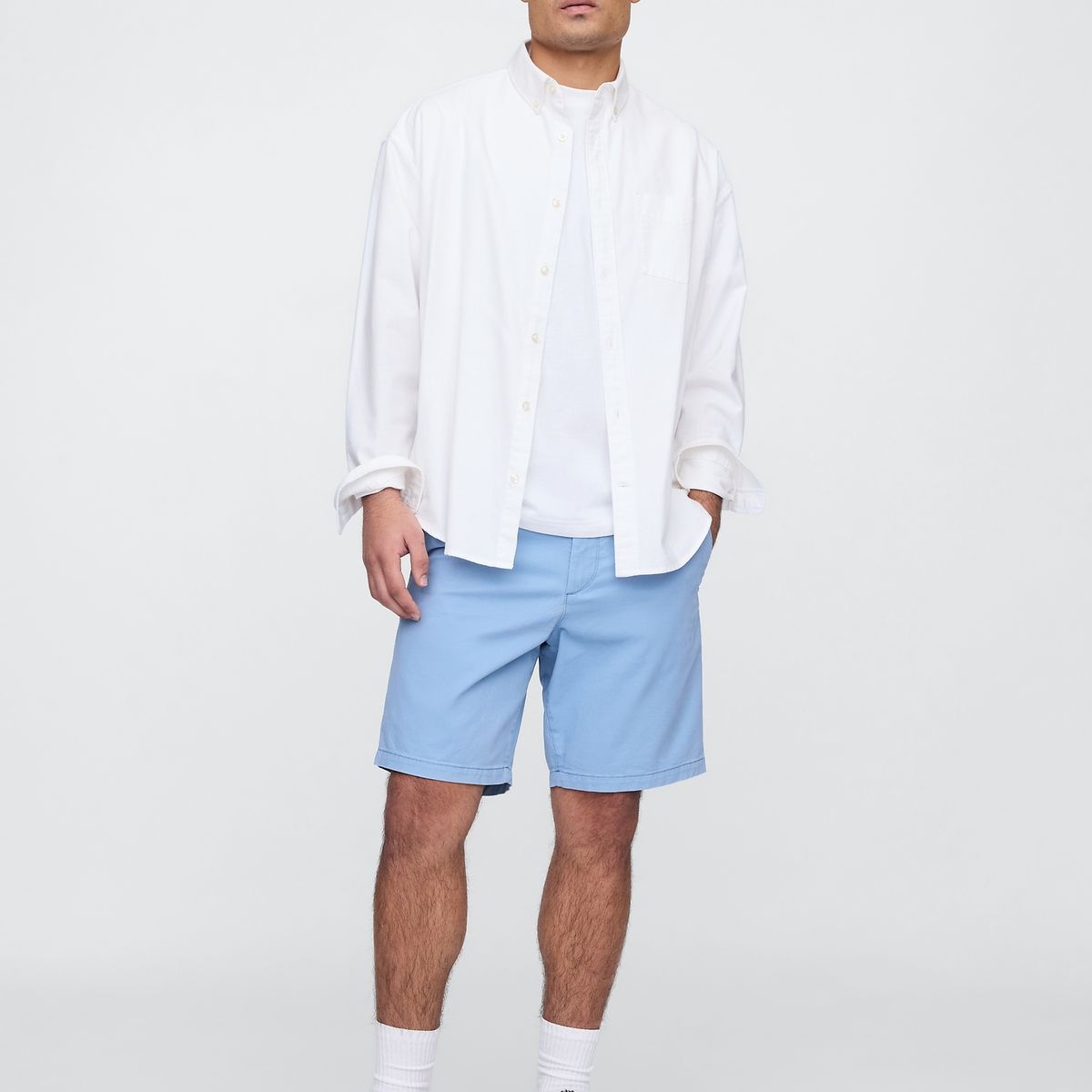 GAP - Short Hombre 9" Essential Khaki V25 Azul Gap