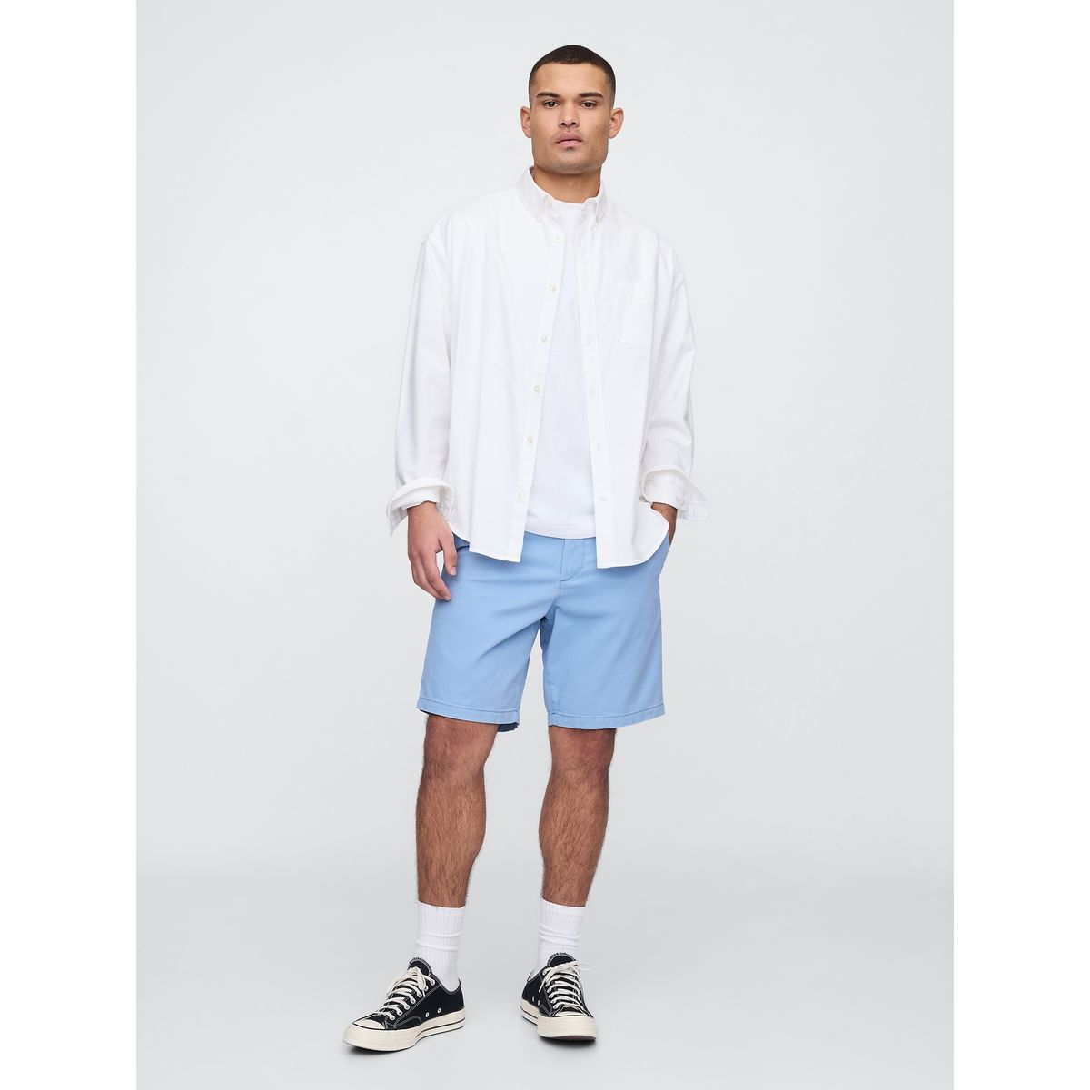 GAP - Short Hombre 9" Essential Khaki V25 Azul Gap