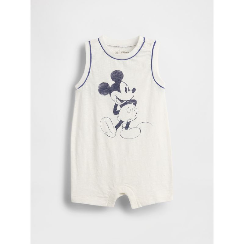 GAP - Enterito Bebe Niño Mickey Blanco Gap