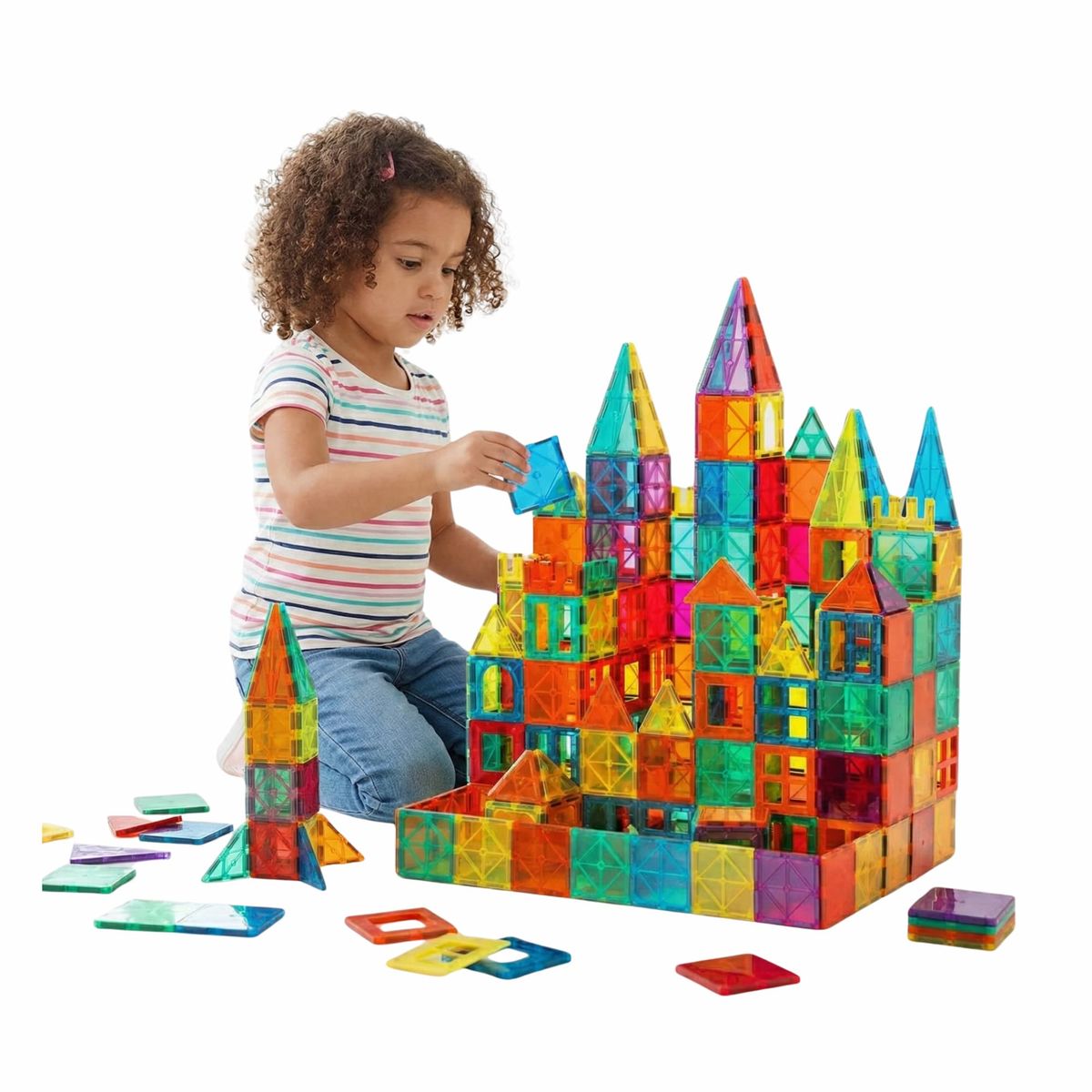 GENERICO - Set de Construcción Bloques Magnéticos 100 Piezas