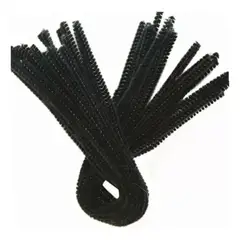 MOTARRO - Limpiapipa Negro 0.6x30 cm 30 Unidades