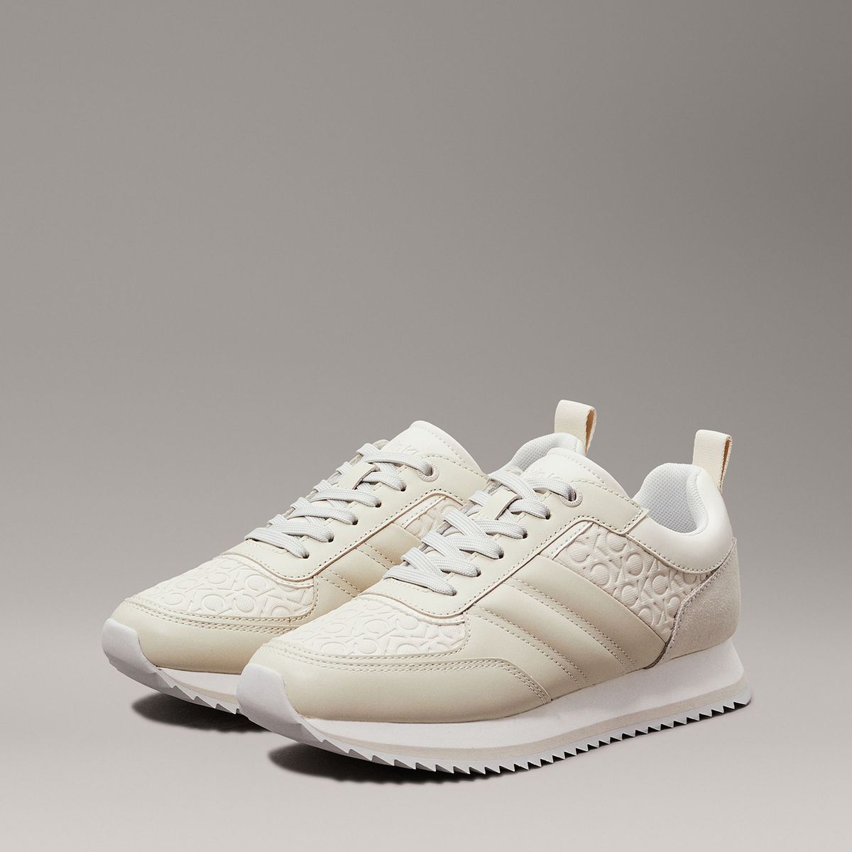 CALVIN KLEIN - Zapatillas Runner Saff Mono Beige Calvin Klein