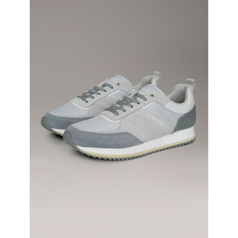 CALVIN KLEIN - Zapatillas Low Top Lace Up Mix Gris Calvin Klein
