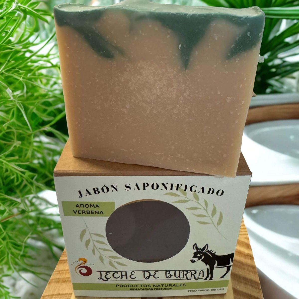 GENERICO - JABON EN BARRA LECHE DE BURRA - AROMA VERBENA