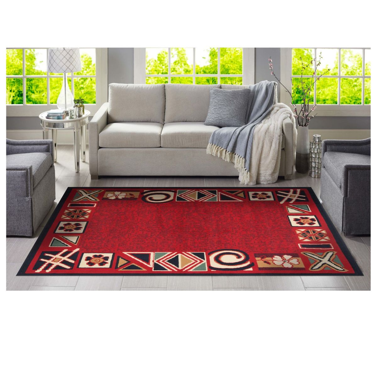 CANNON - Alfombra Melisa Rojo 133x180