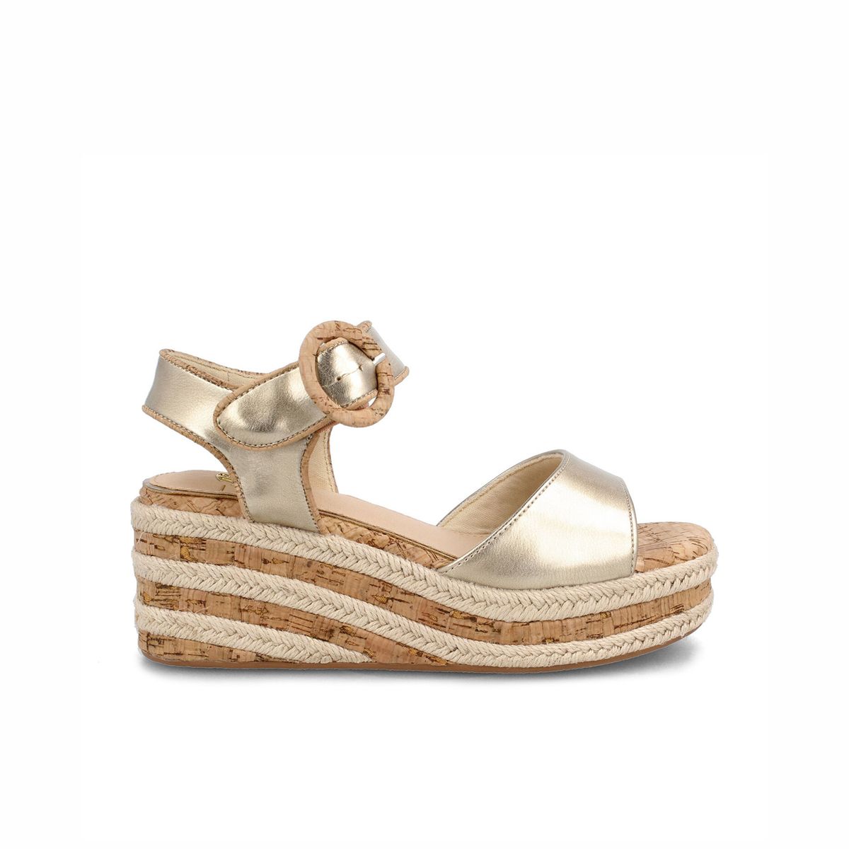 BATA - Sandalia Mujer Bata Cordelia Dorado