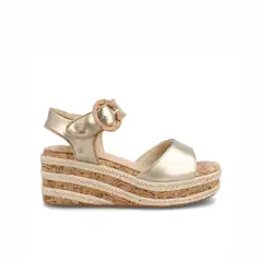 BATA - Sandalia Mujer Cordelia Dorado
