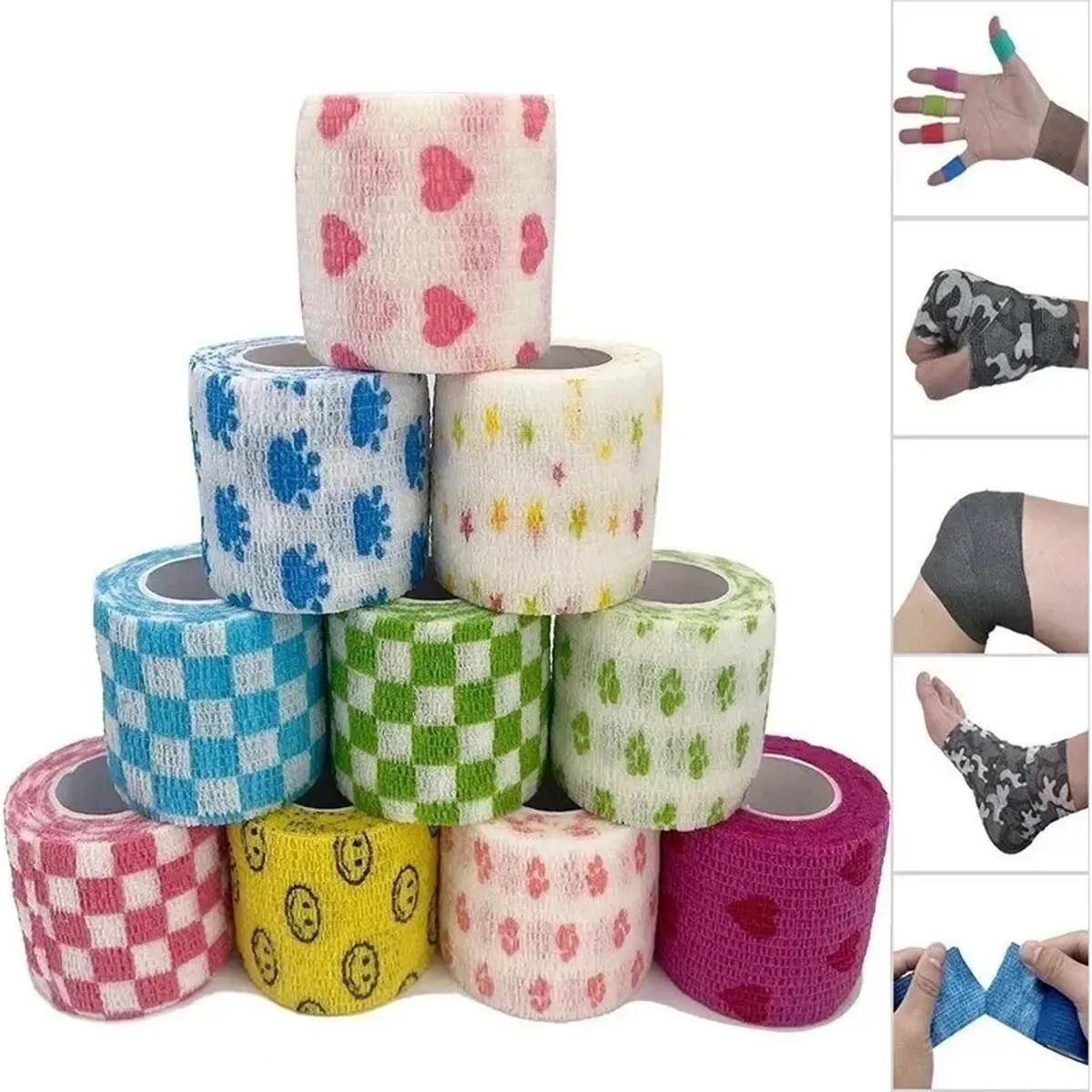 DEFENSOR FOREVER - Venda Coban Autoadherente Cohesiva 5cm X 4.5mt Pack 12 U