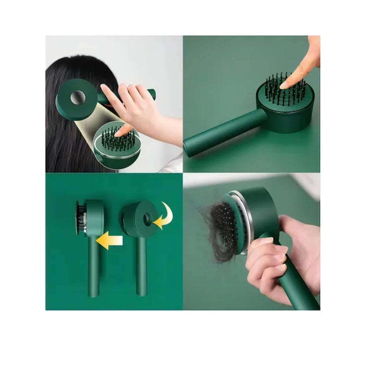 GENERICO - Cepillo Peine Masajeador C Cojín Daire 3d Cepillo De Pelo Color Rosa