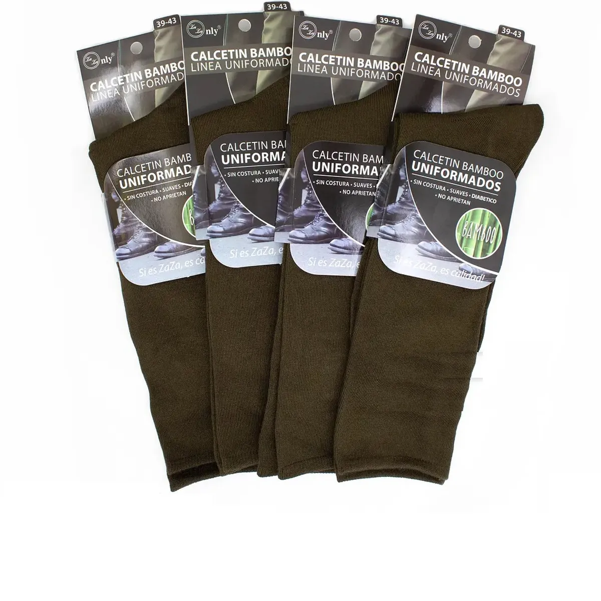 GARSIL - 12 Calcetines De Bambu Uniformados - Carabineros - Sin Costuras