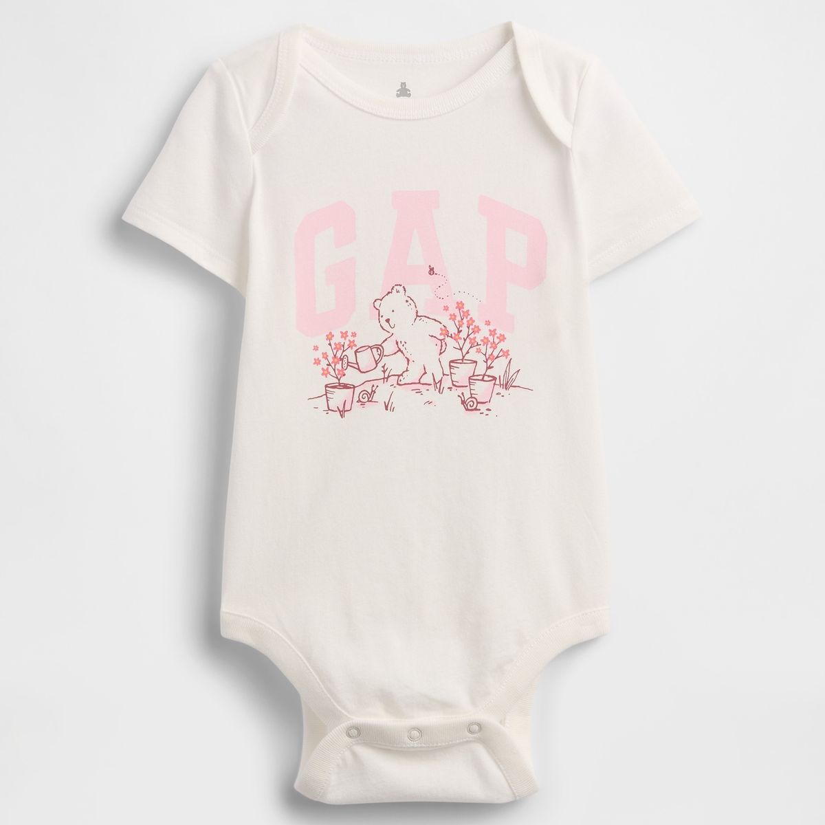 GAP - Pilucho Bebe Niña Logo Liso Rosado Gap