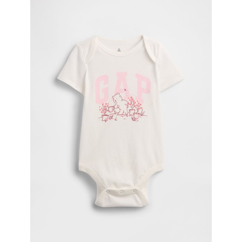 GAP - Pilucho Bebe Niña Logo Liso Rosado Gap