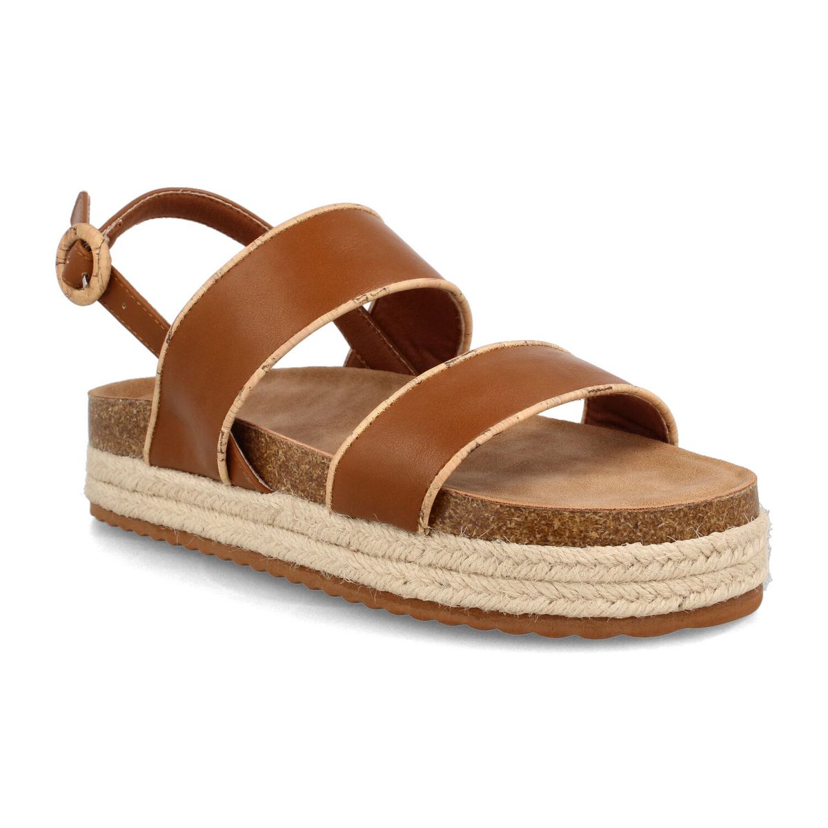 BATA - Sandalia Mujer Bata Saya Camel