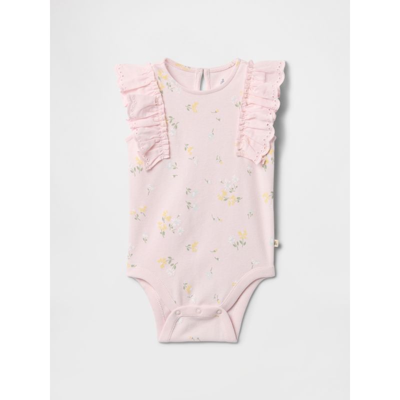 GAP - Pilucho Bebe Niña Ruffle Rosado Gap