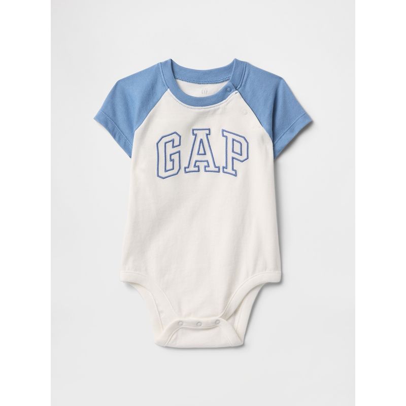 GAP - Pilucho Bebe Niño Logo Raglán Celeste Gap