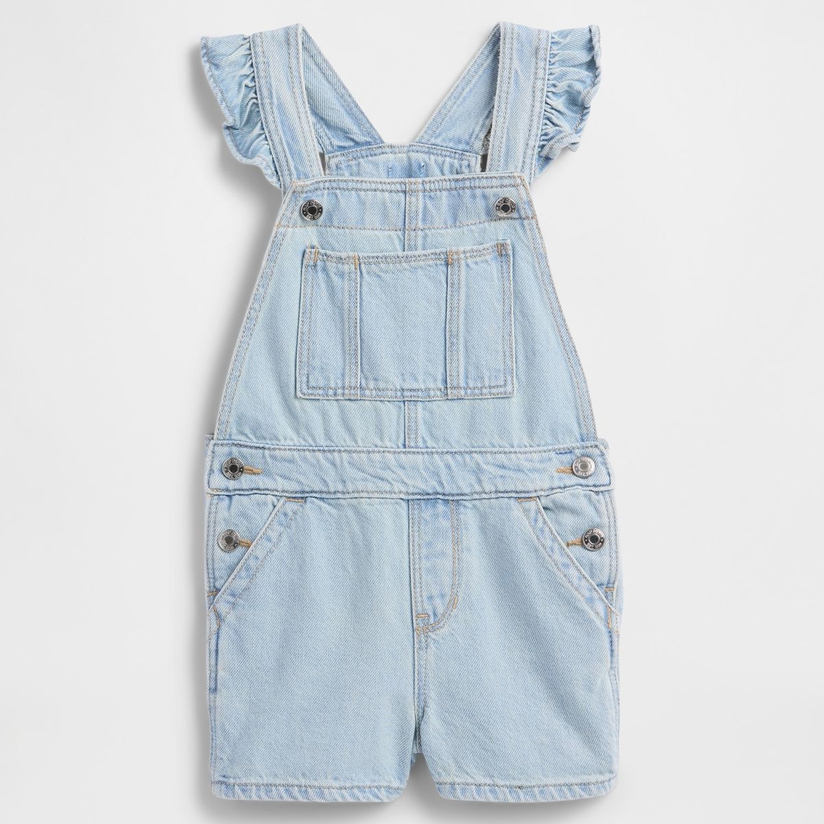 GAP - Jardinera Toddler Niña Gap Short Ruffle Azul