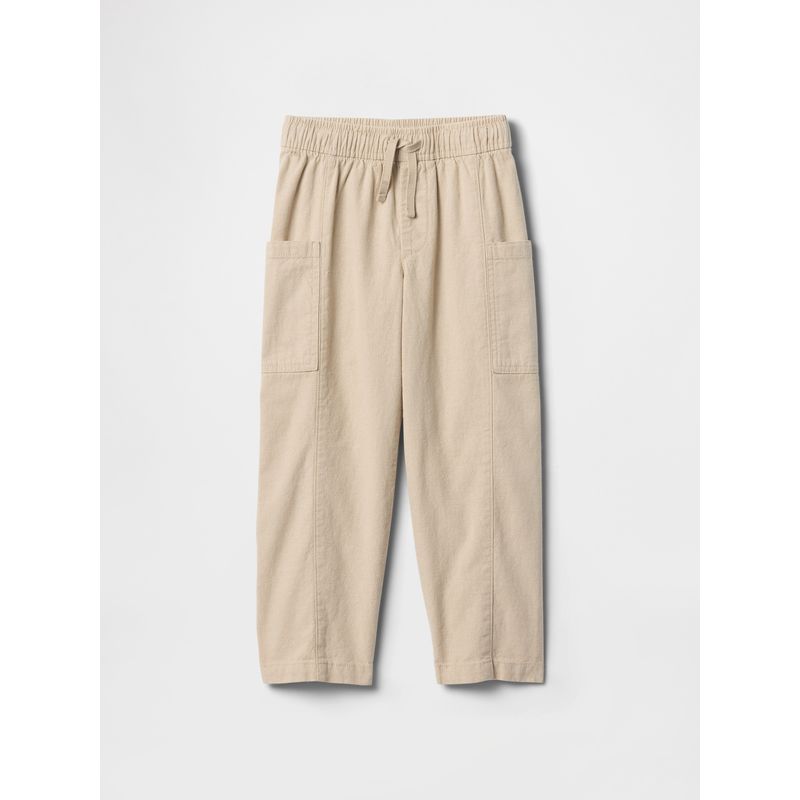GAP - Pantalón Toddler Niño Lino Cargo Beige Gap