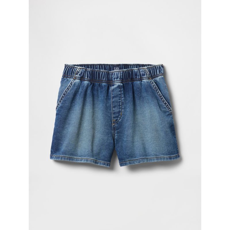 GAP - Short Niña Denim Pull-On Medium Wash Azul Gap