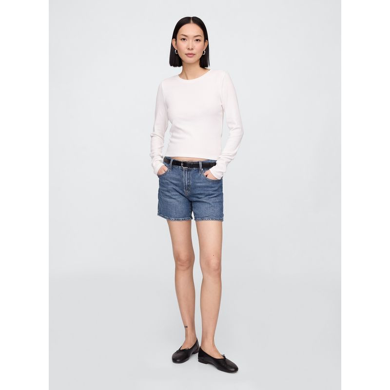 GAP - Short Mujer Denim 5In Dark Azul Gap