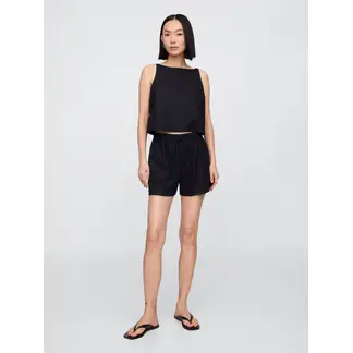 GAP - Short Mujer 4" Lino Negro