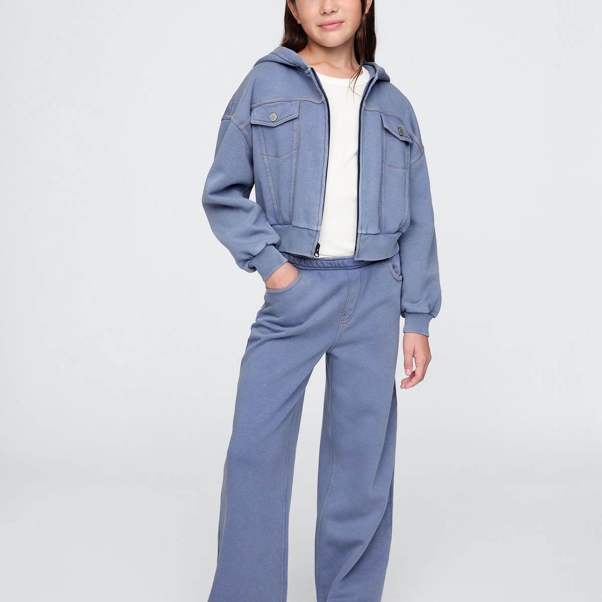 GAP - Pantalón De Buzo Niña Gap Baggy Vintage Azul