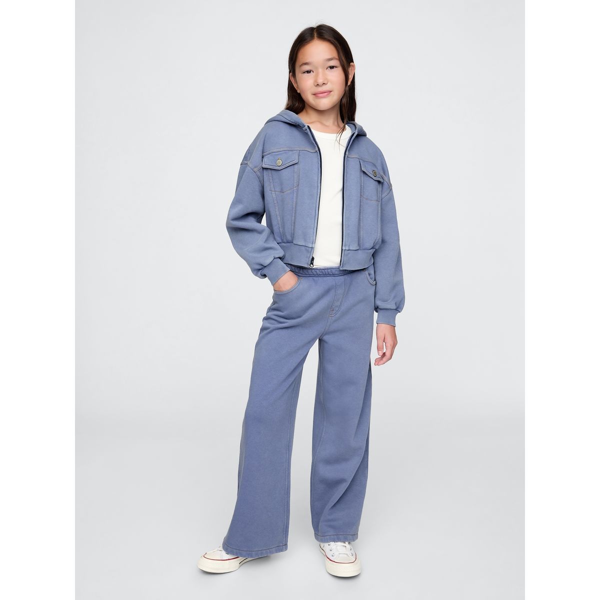 GAP - Pantalón De Buzo Niña Gap Baggy Vintage Azul