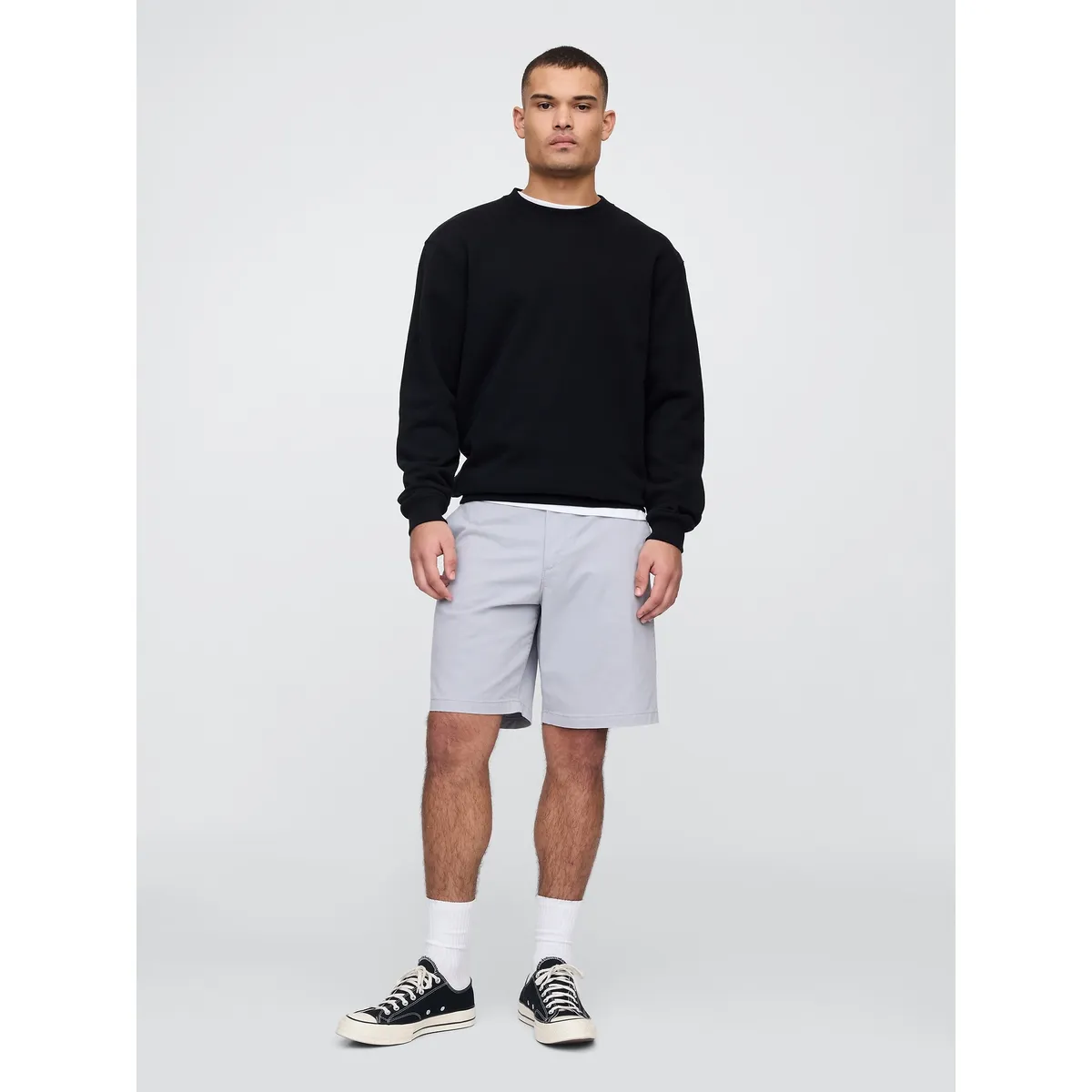 GAP - Short Hombre 9" Essential Khaki Gris Gap