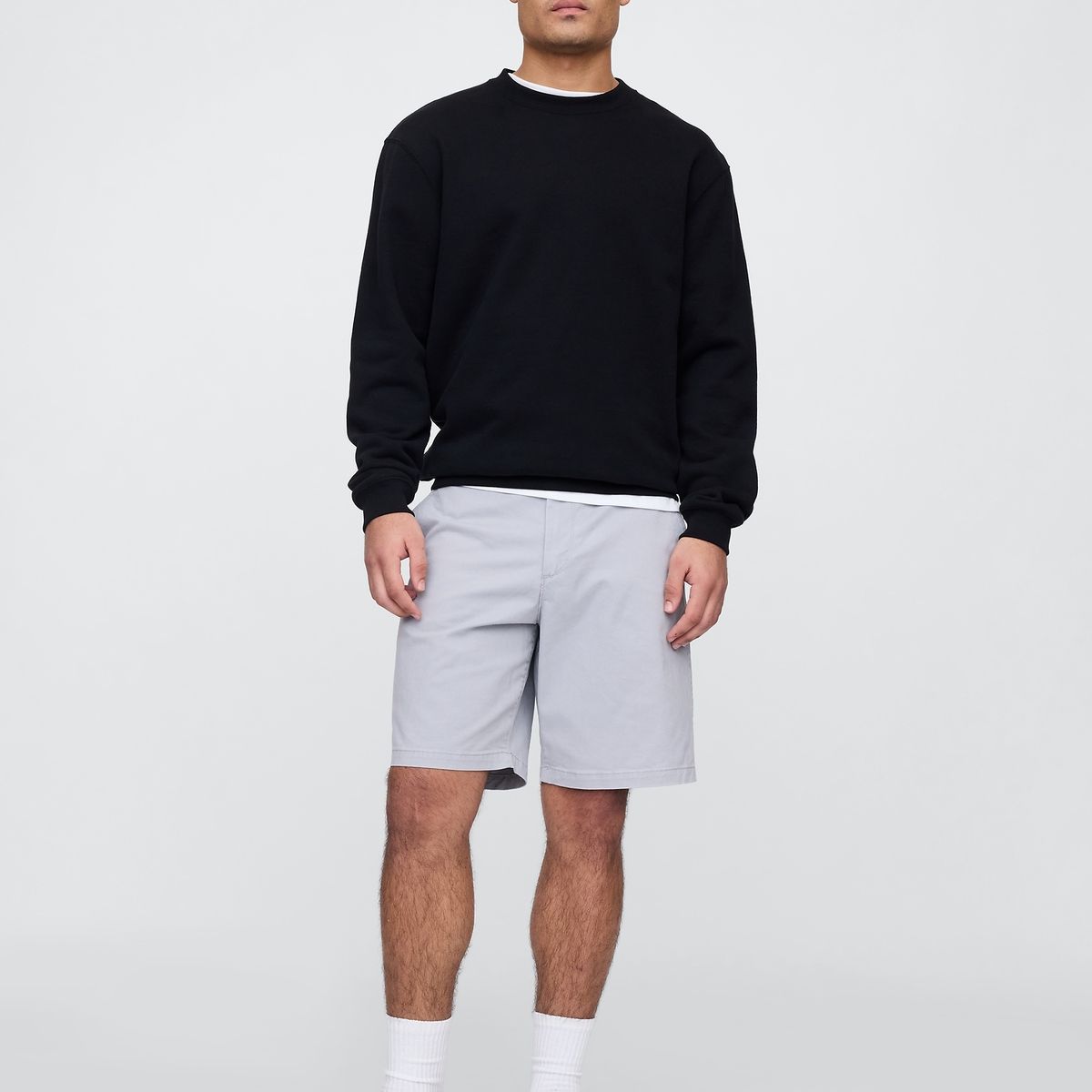 GAP - Short Hombre 9" Essential Khaki Gris Gap