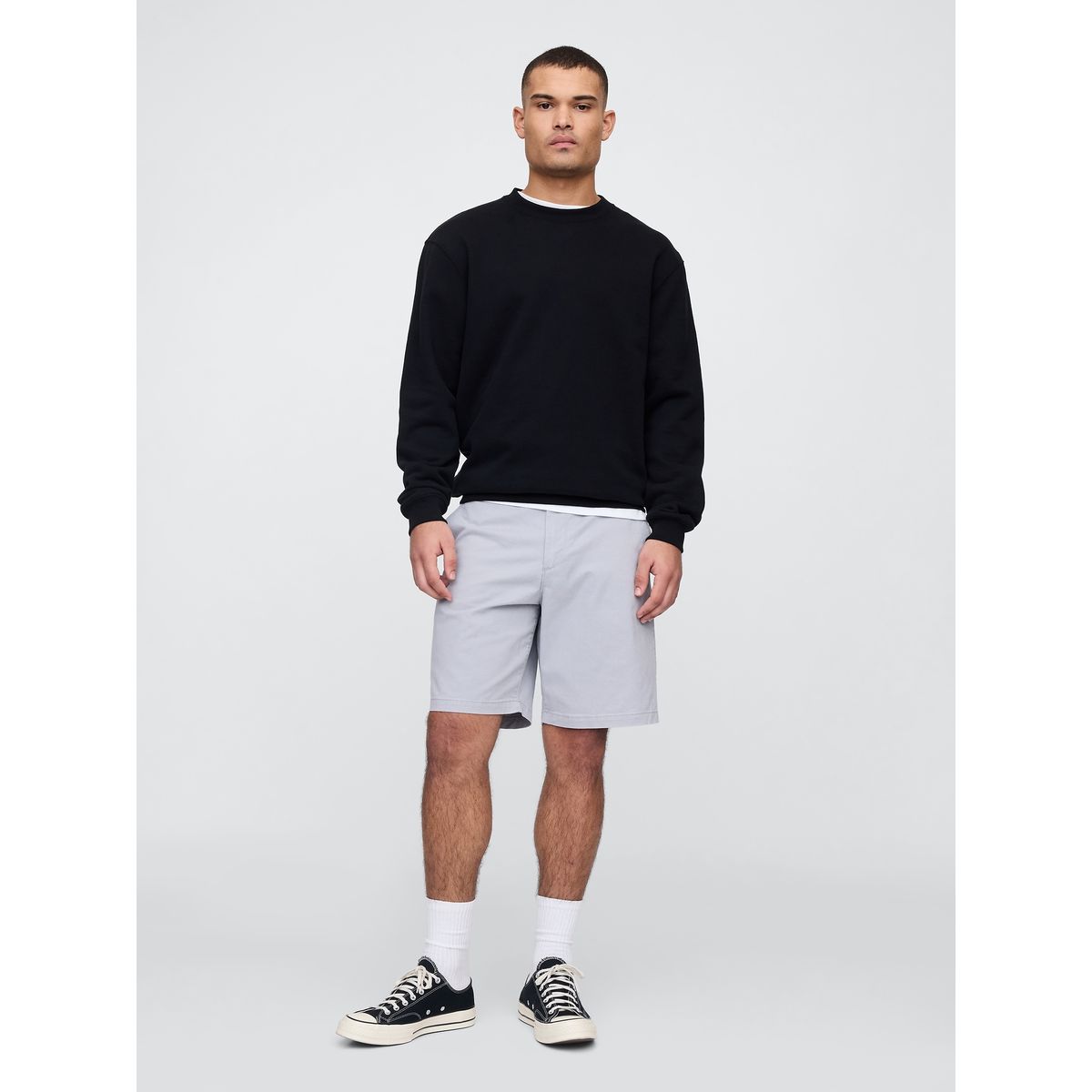 GAP - Short Hombre 9" Essential Khaki Gris Gap