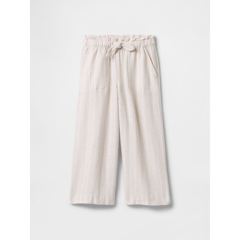 GAP - Pantalón Toddler Niña Lino Lace Beige Gap