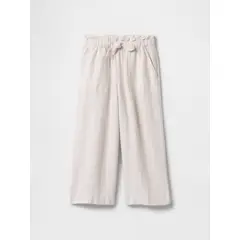 GAP - Pantalón Toddler Niña Lino Lace Beige