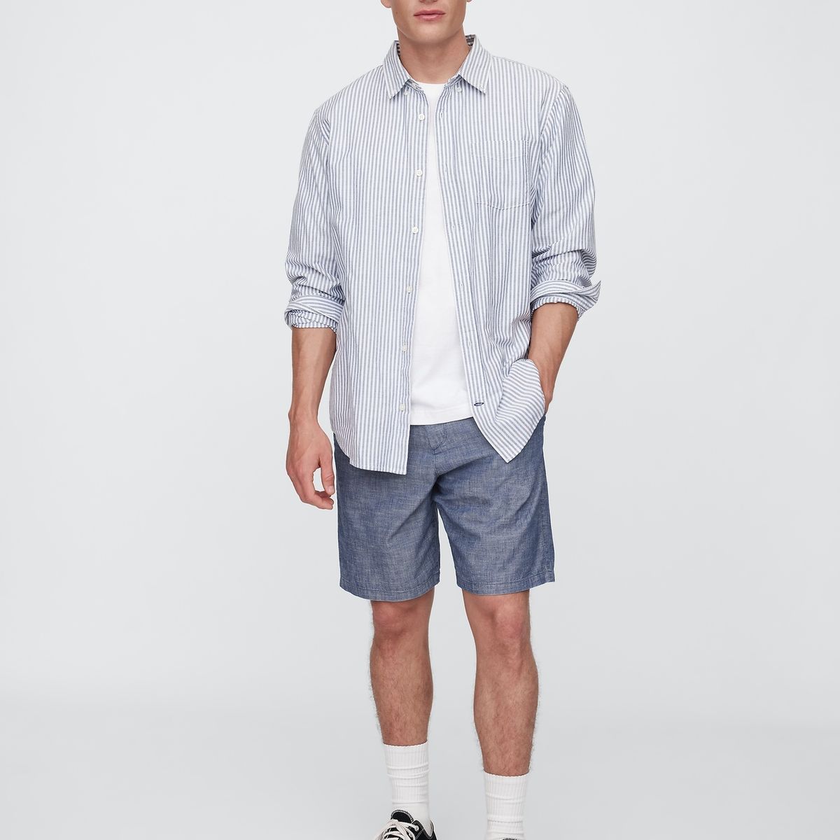 GAP - Short Hombre 9" Essential Khaki V25 Light Azul Gap