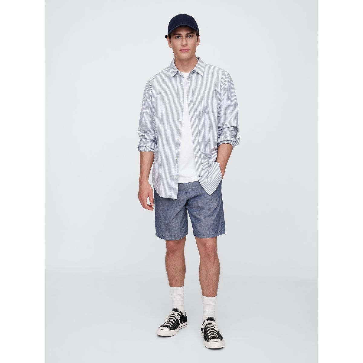 GAP - Short Hombre 9" Essential Khaki V25 Light Azul Gap