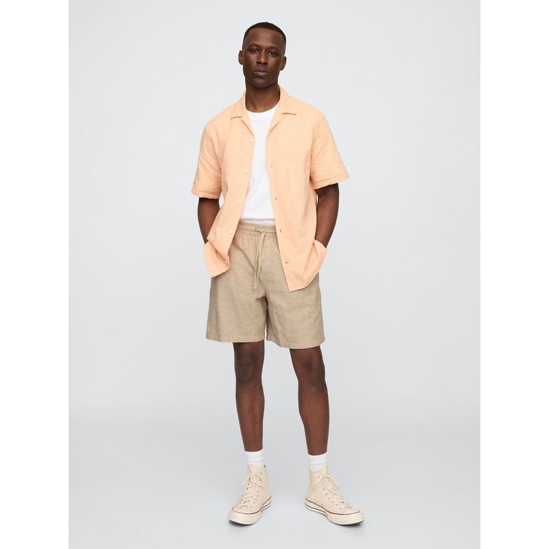 GAP - Short Hombre Lino Easy Beige Gap