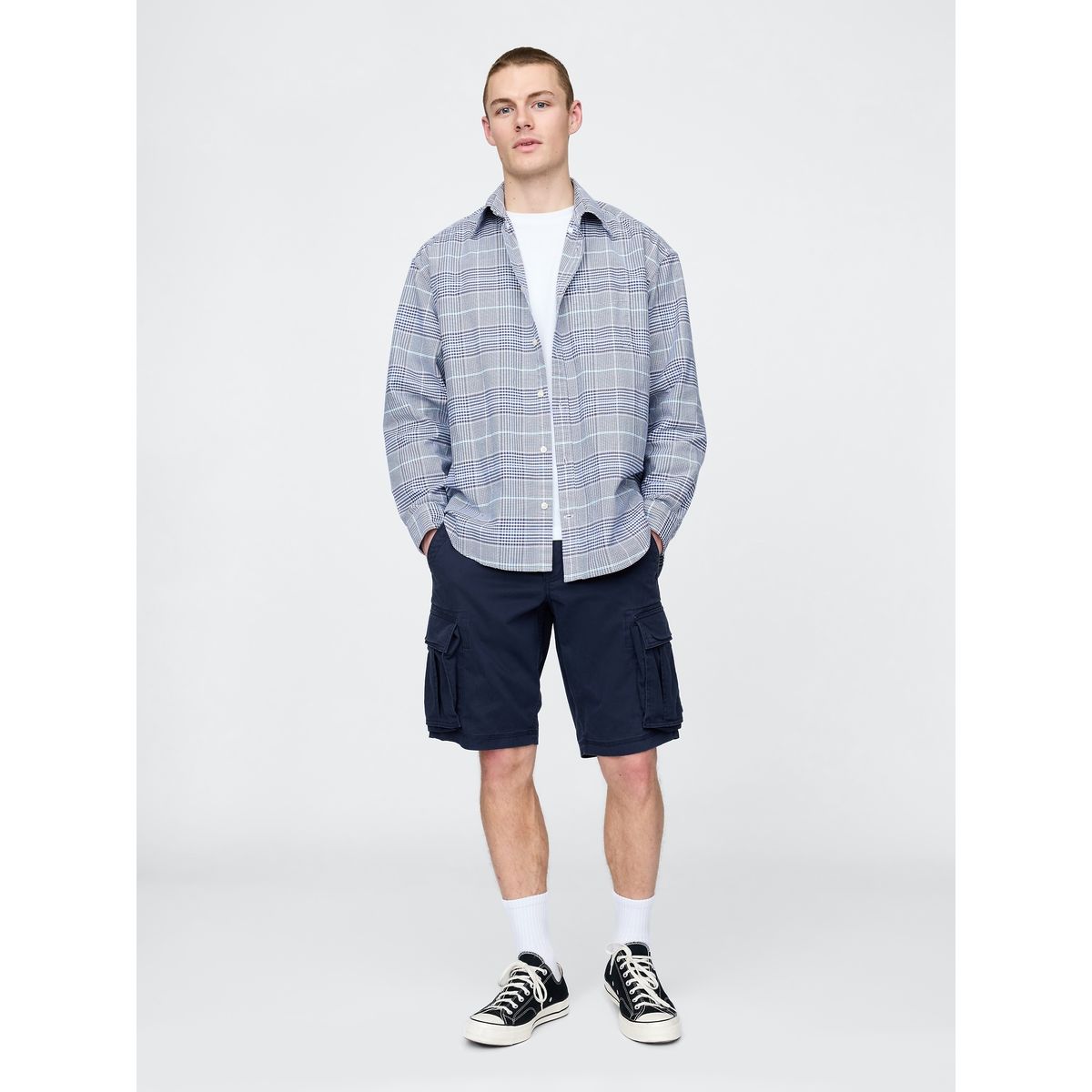 GAP - Short Hombre Cargo Relaxed Azul marino Gap