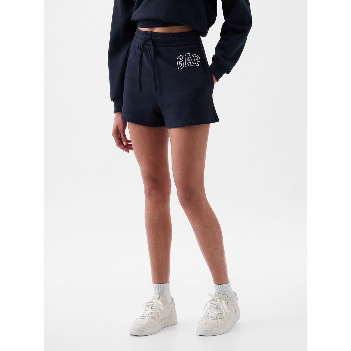GAP - Short Mujer Logo Heritage Azul Gap