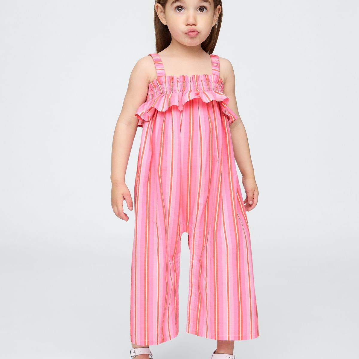 GAP - Vestido Toddler Niña Gap Popelina Rosado