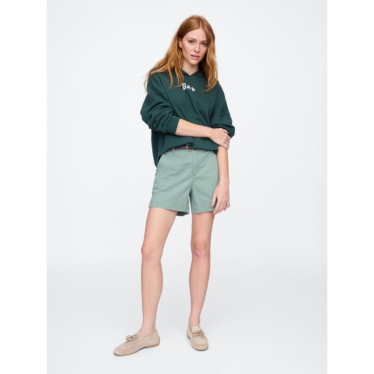 GAP - Short Mujer Gap Khaki Verde