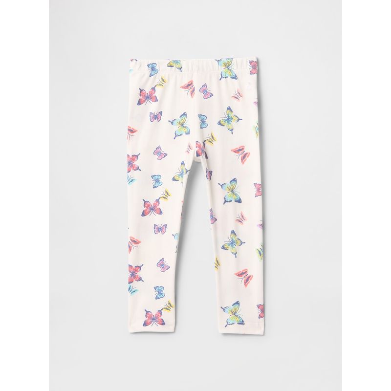 GAP - Calzas Toddler Niña Print Blanco Gap