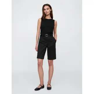 GAP - Short Mujer Bermuda Negro