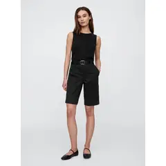 GAP - Short Mujer Bermuda Negro