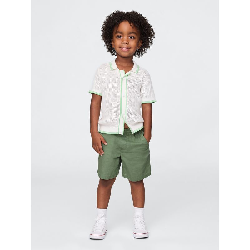 GAP - Short Toddler Niño Lino Verde Gap
